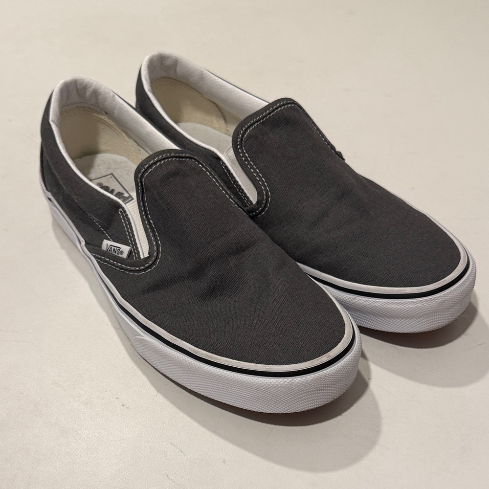 Vans Charcoal Gray Slip-On Shoes